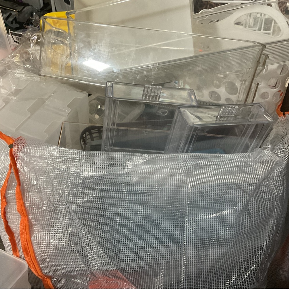 Clear Plastic Home Storage Organizer - Transparent